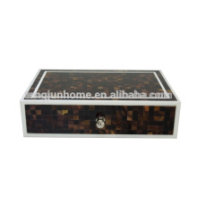 Caja de almacenamiento de ornamentos de madera Shell Shell para decoración del hogar